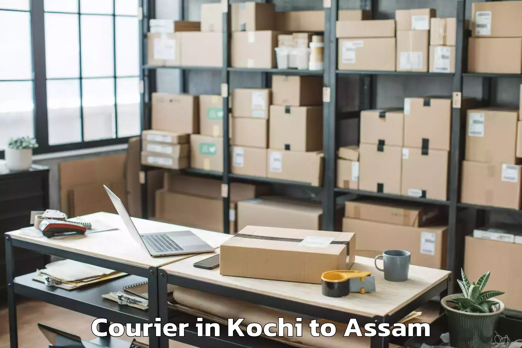 Top Kochi to Mankachar Courier Available